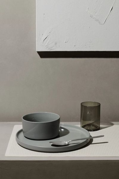 Blomus Pilar Teller, Speiseteller, Essteller, Geschirr, Keramik, Agave Green, 10 cm, 63989