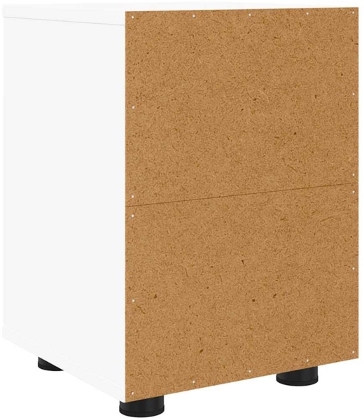 vidaXL Nachttisch mit Schubladen Weiß 30,5 x 30 x 43 cm Holzwerkstoff 888797 Bild 7