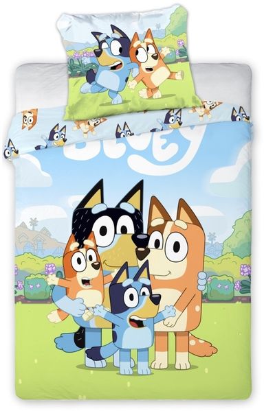 Bluey Junior Bettwäsche 100x135 cm – 100 % Baumwolle