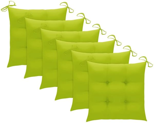 vidaXL Stapelbare Gartenstühle mit Kissen 6 Stk. Massivholz Teak 3073278 Bild 7