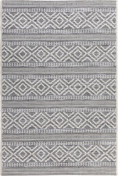In- und Outdoor Teppich Norrland - Streifen, Farbe: Streifen Beige Grau, Größe: 120x170 cm