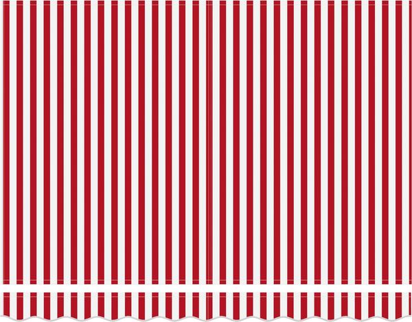 vidaXL Manueller Markisenrahmen mit LEDs Rot und Weiß 2,5x2 m 3420505 Bild 6