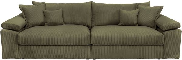 Home affaire Big-Sofa Soft&Cosy XL, B: 246 cm - OTTO. Verlässliche Qualität, Mega-Sofa, Cord oder Chenille-Struktur, mit Federkern & 4 Zierkissen