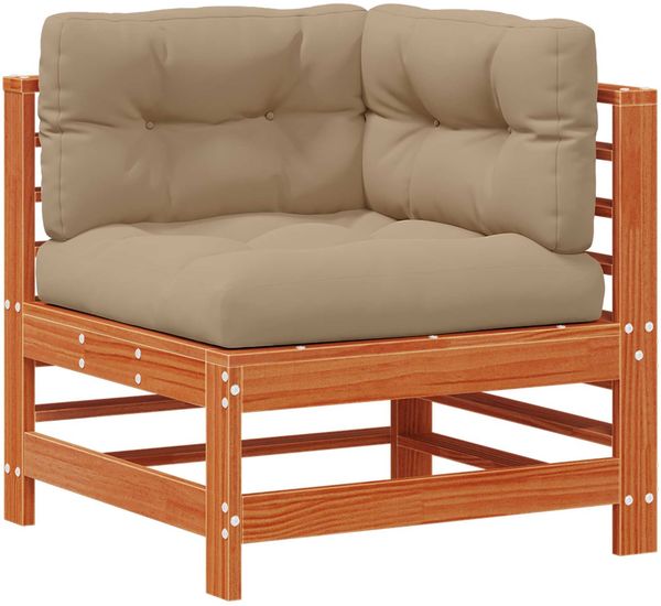 vidaXL Garten-Lounge-Set 10 pcs Wachsbraun Massives Kiefernholz 3418115 Bild 4