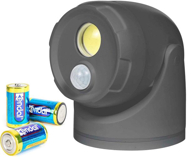 Northpoint LED Wandstrahler LED Batterie Spot Strahler Flutlicht Bewegungsmelder inkl. D-Batterien