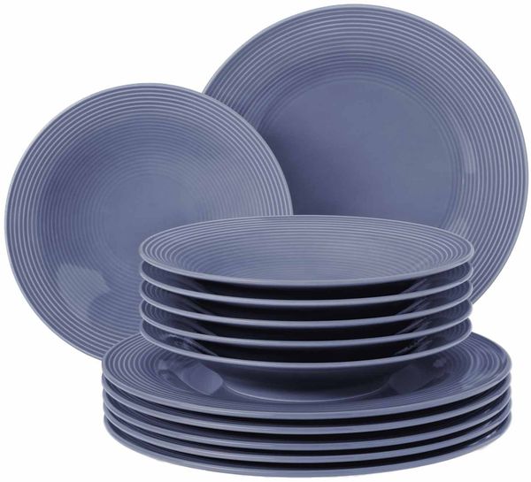 Seltmann Weiden Beat Color Glaze Tafelservice 12-teilig - Fliederblau