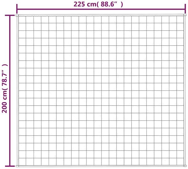 vidaXL Gewichtsdecke Stoff, 1x Gewichtsdecke, Dunkelgrau, 200x225 cm, Stoff, 9 kg Bild 7