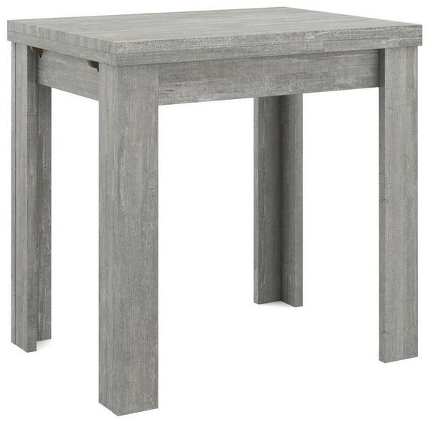 Esstisch ausziehbar beton 80 x 78 x 60 cm Monzi 0560 80x60 Bild 2