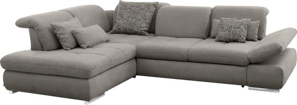 set one by Musterring Ecksofa SO 4100 mit komfortablen Federkern und Kopfteilverstellung, wahlweise mit Bettfunktion und Sitztiefenverstellung, L-Form