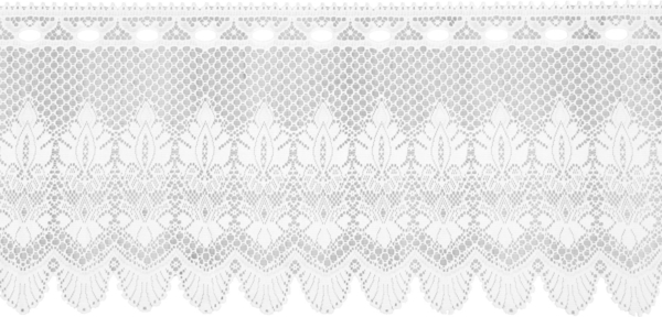 Bistrogardine Jacquard in weiß 160x45 cm (BxL) mit Stangendurchzug Design Alba