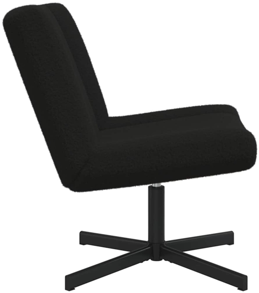 vidaXL Drehstuhl Schwarz 63 x 75 x 76 cm Schafsleder 42007338 Bild 4
