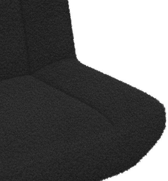 vidaXL Drehstuhl Schwarz 63 x 75 x 76 cm Schafsleder 42007338 Bild 6