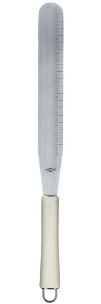 Alpfa 802256 Edelstahl Kuchen Tortenmesser Spachtel Schaber weiß