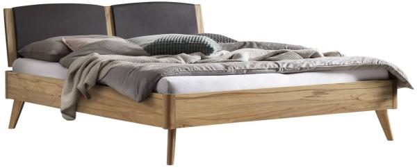 Hasena Lounge Mareto 140x210 Wildbuche natur, geölt - Fusshöhe 25 cm Massivholzbett