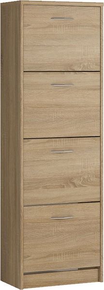 Schuhschrank Schuhkommode Kommode eiche sonoma 50cm