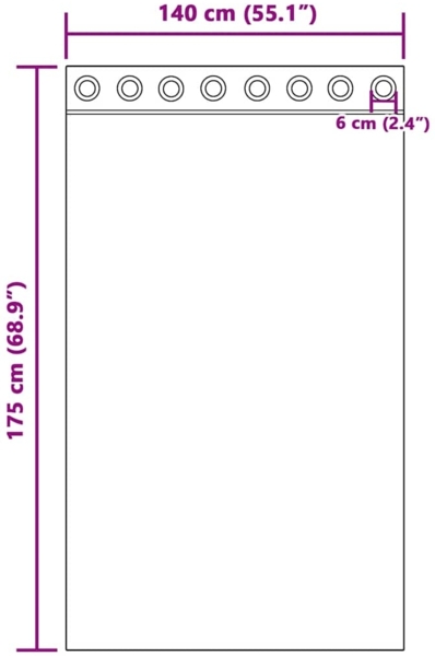 vidaXL Voile Vorhänge mit Ösen 2 Stk. Weinrot 4102156 Bild 7
