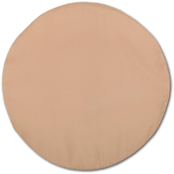 Kissenhülle Dekokissen Kissenbezug Microfaser - viele Größen und Farben Hellbraun Ø 60 cm