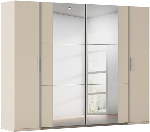 rauch Schwebetürenschrank Kleiderschrank Drehtürenschrank Schrank Garderobe KRONACH (in 3 Ausstattungen BASIC/CLASSIC/PREMIUM, Breiten 225/268/311/354 cm) Kombischrank optional mit 1 oder 2 Spiegel viele Böden MADE IN GERMANY