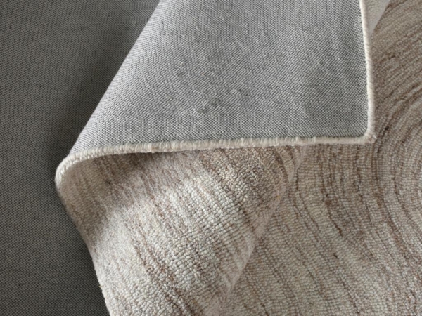 Vente-unique - Teppich - 100 % Wolle - handgefertigt - 160 x 230 cm - 1800 g/m2 - Beige & Taupe - AZARIA Bild 3