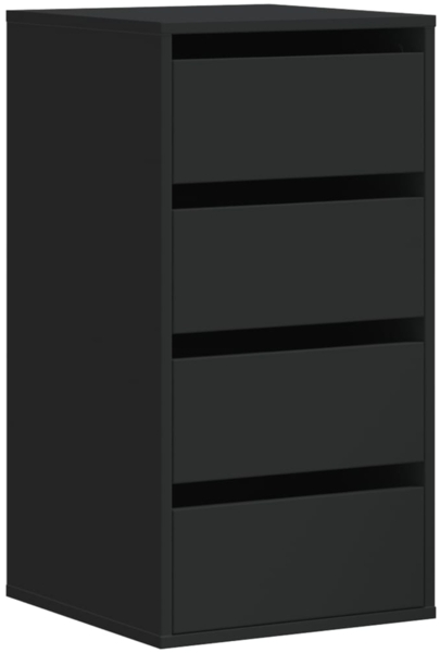 vidaXL Kommode Schwarz 40x41x76 cm Holzwerkstoff 852862