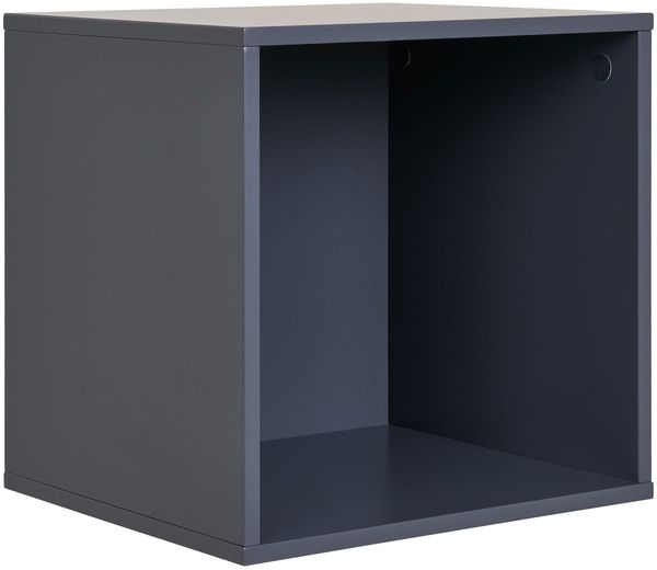 Regalwürfel >Horne< in Dunkelgrau, MDF - 34x34x30cm (BxHxT)