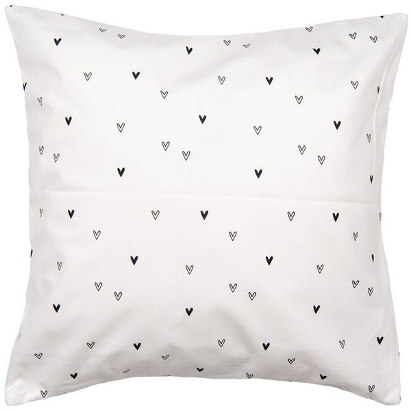 Clayre & Eef Dekokissen Love birds, Dekokissen Kissenbezüge ohne Füllung Polyester 45x45 cm
