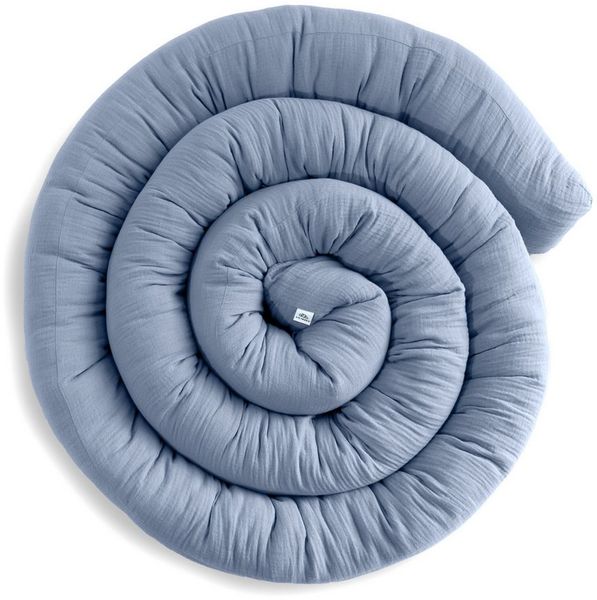 lilimaus Nestchenschlange Bettschlange Babybett aus Musselin Baumwolle - 12 Farben, (1-tlg), Bettschlange Babybett aus Musselin Baumwolle, kuschelig