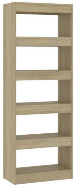 vidaXL Bücherregal/Raumteiler Sonoma-Eiche 60x30x166 cm Holzwerkstoff 811676