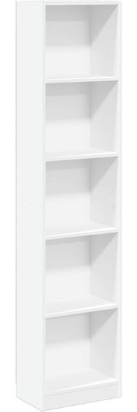 vidaXL Bücherregal Weiß 40x24x176 cm Holzwerkstoff 857792 Bild 2