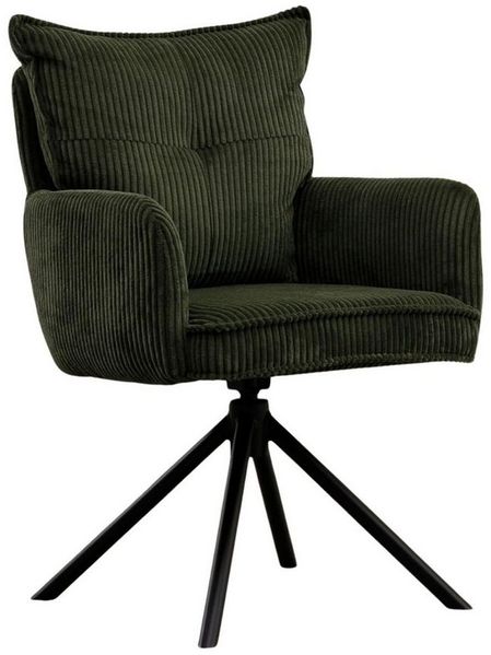 WAHSON OFFICE CHAIRS Bürostuhl Kordsamt-Bürostuhl, ergonomisch, 360° drehbar mit Metallgestell