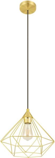 Eglo 'Tarbes' Hängeleuchte, Stahl messing, dimmbar, E27, 1x40W