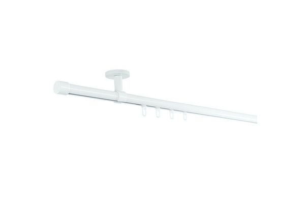SN DECO GROUP Gardinenstange Innenlaufgarnitur Brest, Ø 19 mm, 1-läufig, Fixmaß, Verschraubt, Aluminium, Komplettset