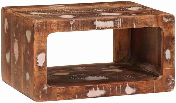 vidaXL Nachttisch Braun 45 x 30 x 24 cm Massives upgecyceltes Holz 4104578