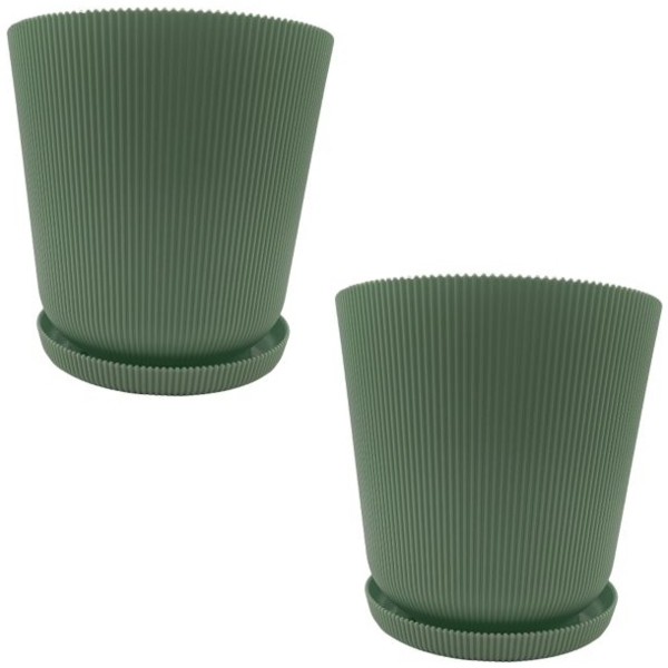 Blumentopf mit Untersetzer 2er Set 10051851_8164