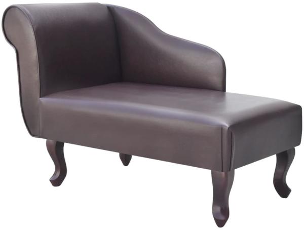 vidaXL Chaiselongue Braun Kunstleder [242404]