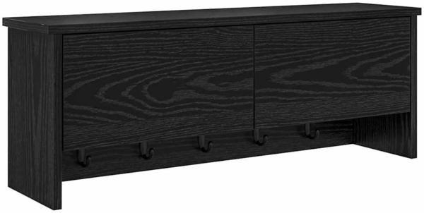 vidaXL Wandmontierter nachttisch Schwarz Eichen-Optik 80 x 20 x 30 cm 874340