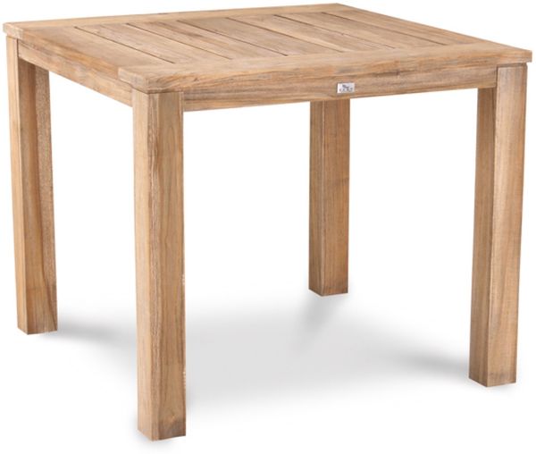 Teak-Tisch Moretti grey-wash 90 x 90 x 75 cm