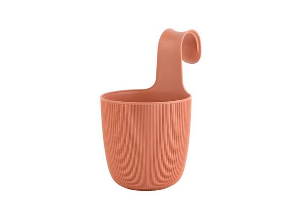 Engelland Blumentopf Blumentopf zum Hängen (Vorteils-Set, 1 St, Fassungsvermögen 2,3 Liter), UV-Beständig, Frostbeständig, Drainagesystem, ideal für Geländer/Zäune