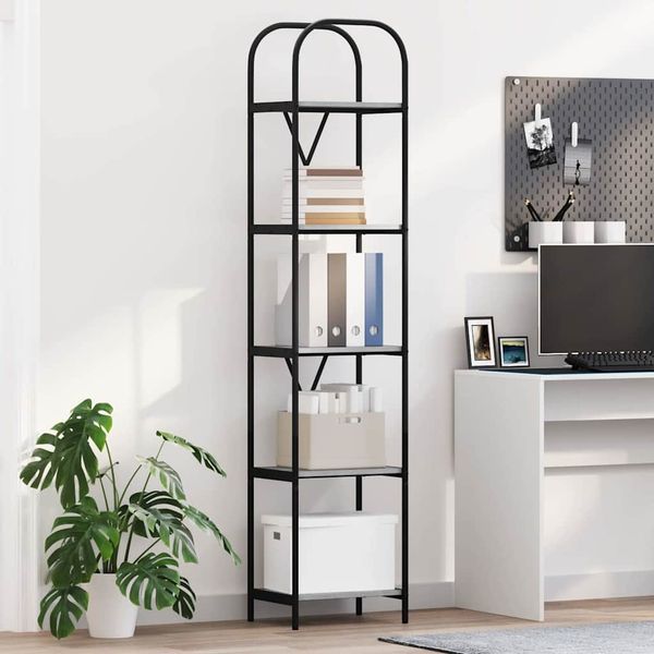 vidaXL Bücherregal Graues Sonoma 40 x 30 x 183 cm Holzwerkstoff 879872