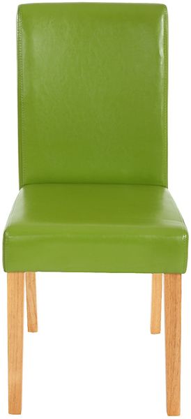 4er-Set Esszimmerstuhl Stuhl Küchenstuhl Littau ~ Kunstleder, grün, helle Beine Bild 7
