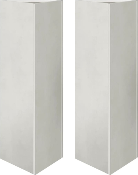 vidaXL Pflanzkübel 2 Stk. Dreieckig 30x26x75 cm Edelstahl 851152