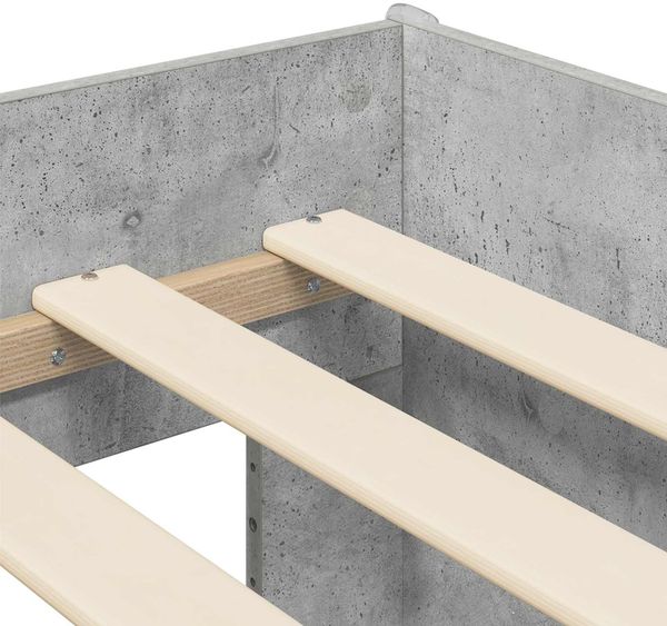 vidaXL Kinderbettgestell mit Stauraum Betongrau 80 x 200 cm 3422598 Bild 6