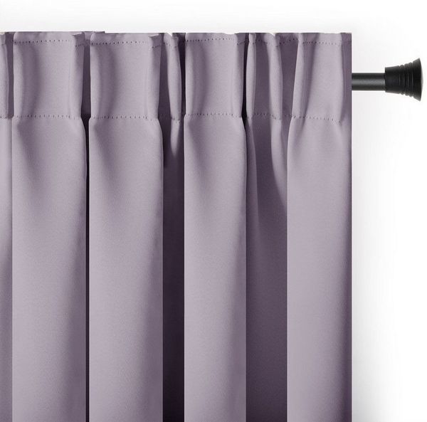 AmeliaHome Gardine Gardine Vorhang Einfarbig Verdunklungsvorhang Aufhängung Pleat (1 St), Kräuselband, verdunkelnd