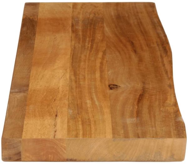 vidaXL Tischplatte mit Baumkante 120x40x2,5 cm Massivholz Mango 370542 Bild 4