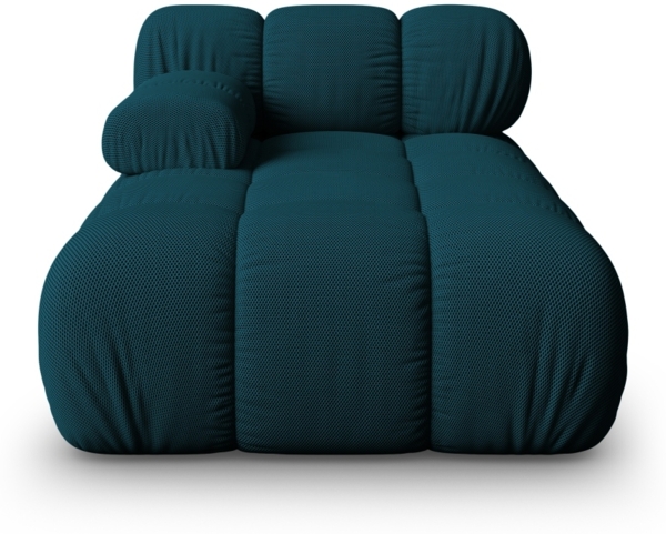 Micadoni Recamiere Bellis Links 3D-Stoff Marineblau