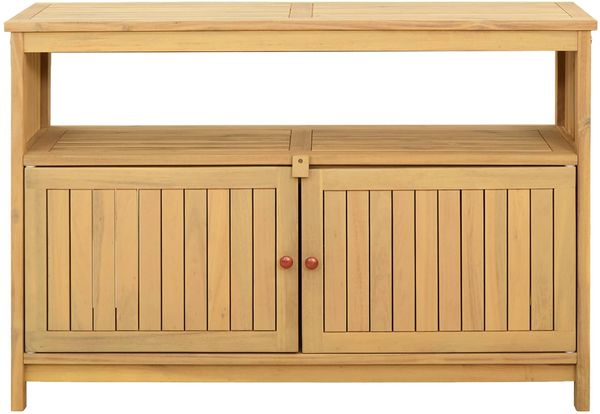 vidaXL Gartenkonsole Tisch Helles Akazienholz 110 x 35 x 75 cm 42026801 Bild 5