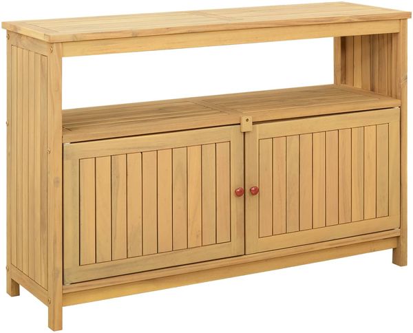 vidaXL Gartenkonsole Tisch Helles Akazienholz 110 x 35 x 75 cm 42026801 Bild 2