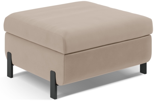 Micadoni Hocker Gloria 1-Sitzer Samt Beige