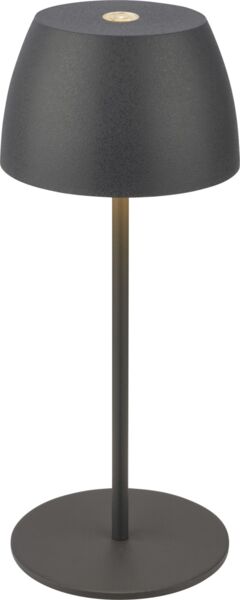 DiKa LED Akku-Tischleuchte Serina Mini Touch anthrazit 20 x 8 cm warmweiß