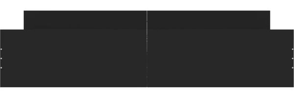 vidaXL Bettgestell mit Kopf- und Fußteil Schwarz 200x200 cm 3203734 Bild 4